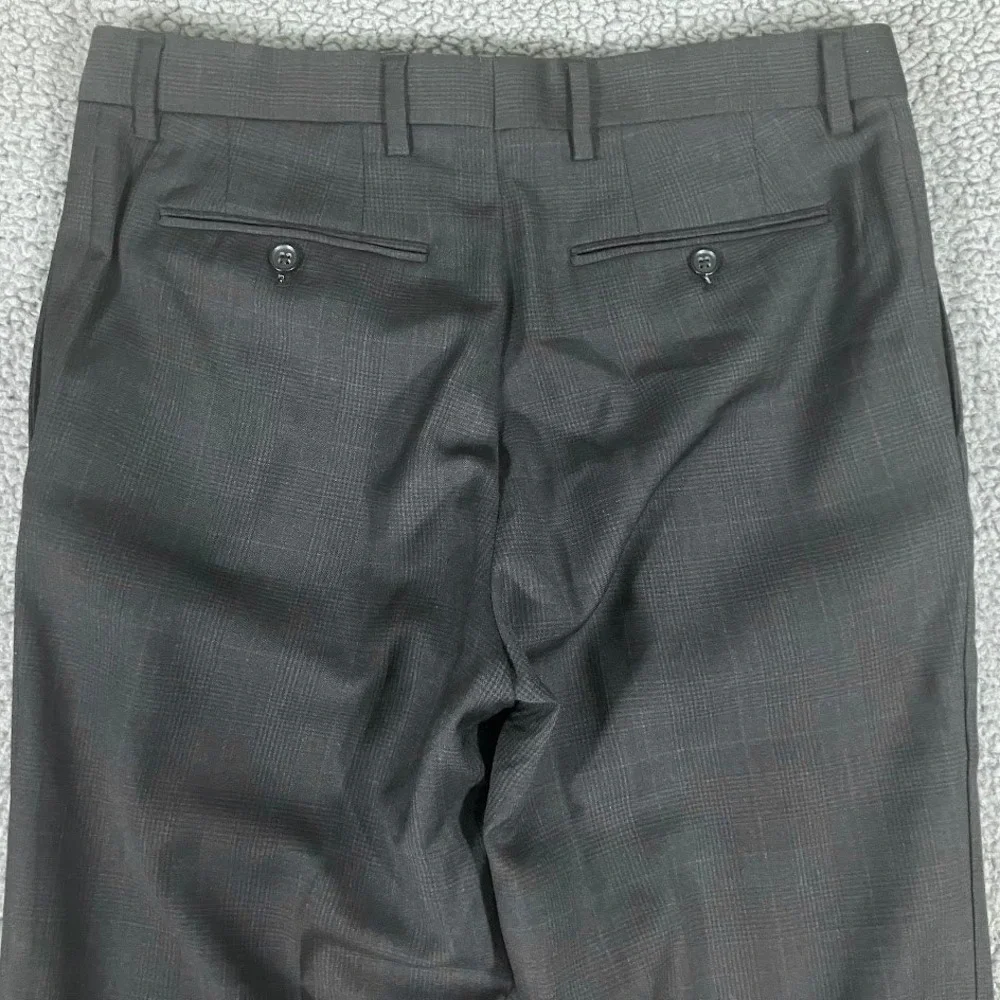 Banana Republic Classic Fit Mens 32x34 Charcoal Grey 100% Wool Dress Pants